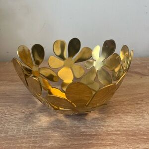 IKEA brass-coloured STOCKHOLM bowl